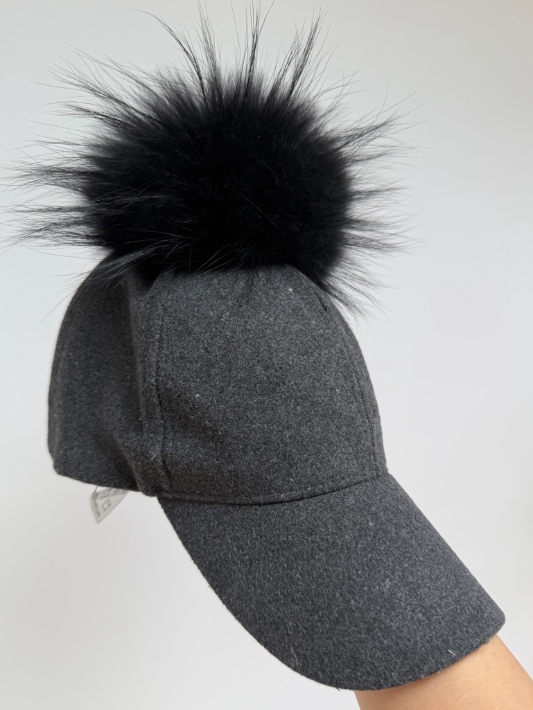 Versace Italina Hat With Pom-Pom